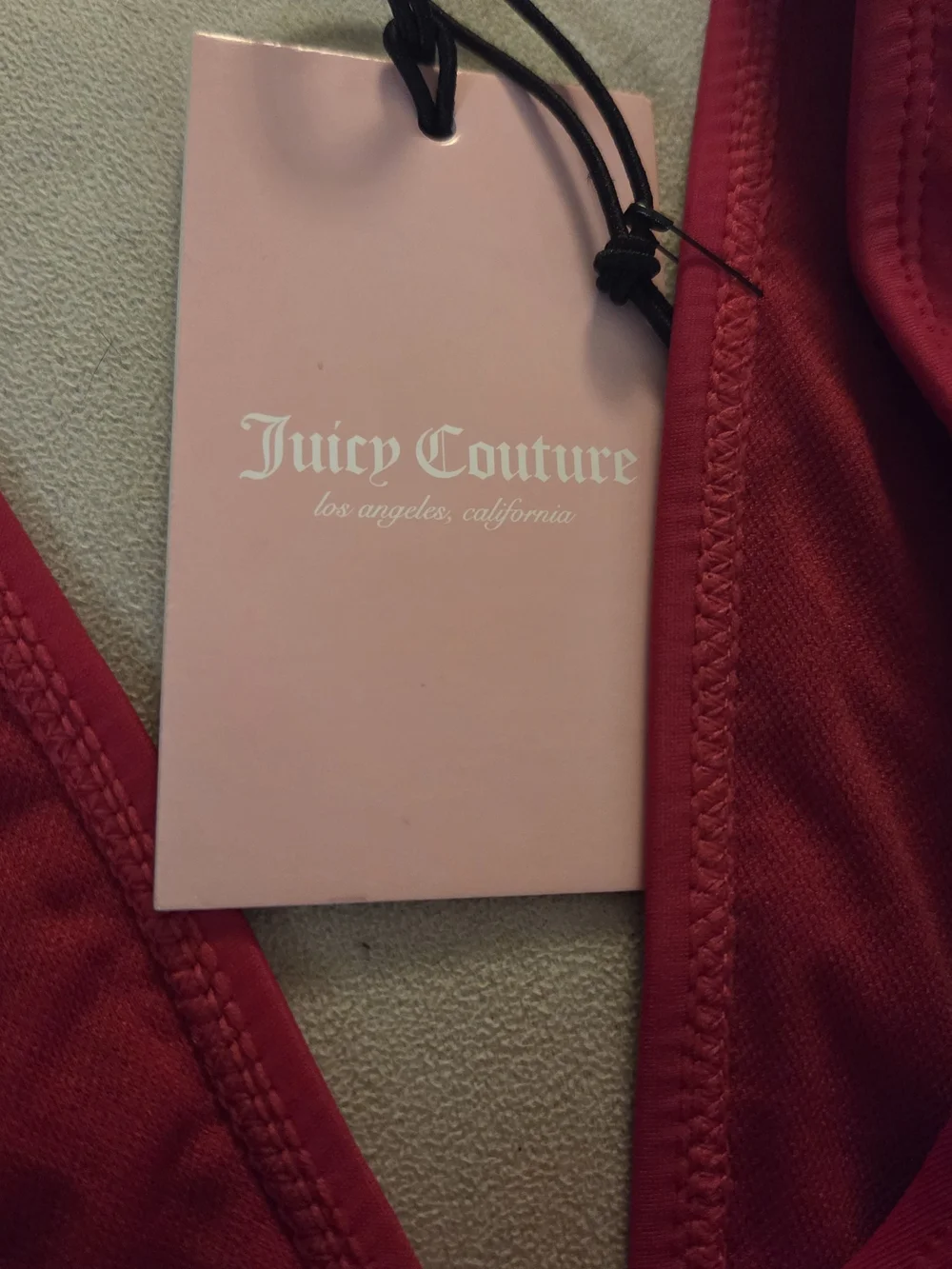 Juicy Couture Bright Pink Crossback One-Piece Swimsuit NWT